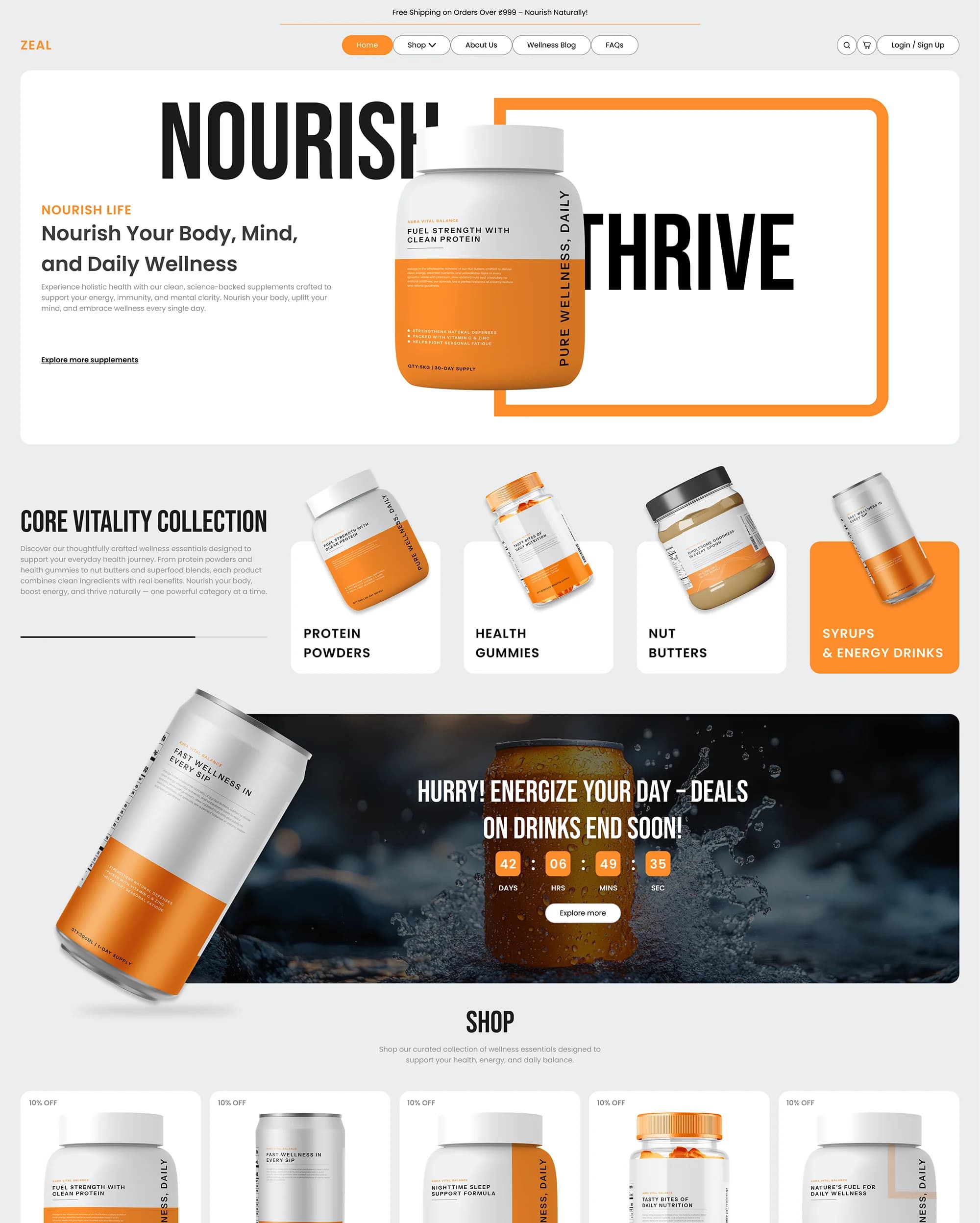 Shopify
Online Store Development